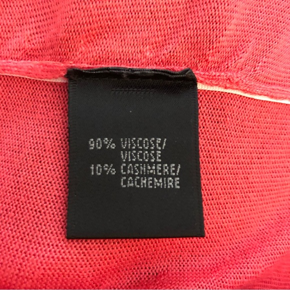 LAFAYETTE 148 Coral Cardigan Sweater Cashmere Blend Sz Large - Picture 7 of 11